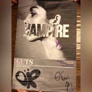 Olivia Rodrigo Guts Vampire Poster
